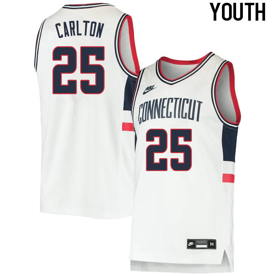 2021 Youth #25 Josh Carlton Uconn Huskies College Basketball Jerseys Sale-Throwback